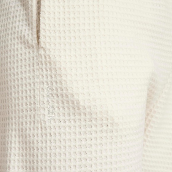 Adidas Men’s ALL SZN Waffle Knit Sweatpants Off White Loose Fit Open Hem L New - Picture 5 of 8